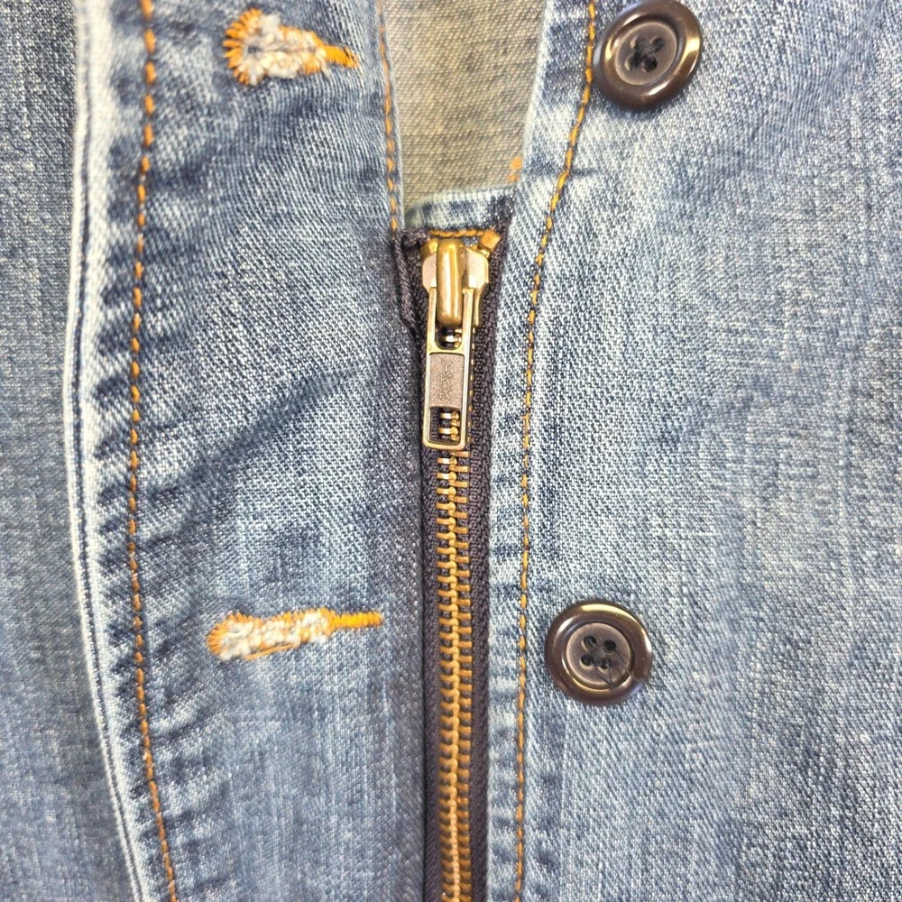 GAP‎ Denim Jacket Girls XL 12 Blue Y2K Preppy Classic School Minimalist Academia